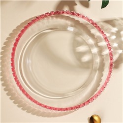Тарелка стеклянная подстановочная «Розе», 27,5×27,5×2 см