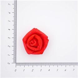 Головки цветов Роза малая 30мм 25шт SF-2095 красный 15-448