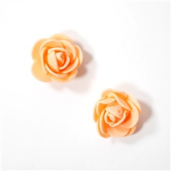 Головки цветов Роза мелкая 25мм 25шт SF-2097 персиковый 15-9