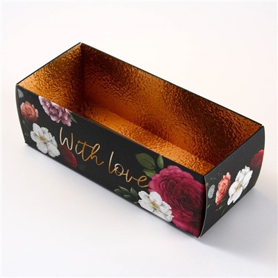 Коробка для сладостей «With love», 14,5 х 5 х 6 см