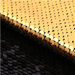 Ткань для пэчворка Матовая черная-золотая 33х33см 3891583 СК