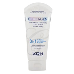 XQM Пилинг скатка для лица с Коллагеном Collagen 3 in 1 Whitening Deep Cleaning Moisture 100ml