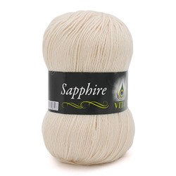 Sapphire 1527 45%шерсть(ластер) 55%акрил 100г/250м,  экрю