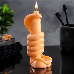 Фигурная свеча "Королевская кобра" телесная, 240гр