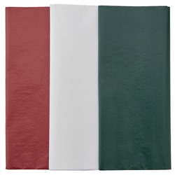 VINTER 2021 ВИНТЕР 2021, Шелковая бумага, белый/красный/зеленый, 70x50 см/0.35 м²
