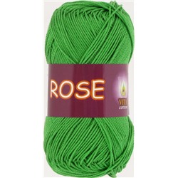 Rose 3935 100%хлопок двойн.мерсер-ции 50г/150м (Индия),  молод.зелень