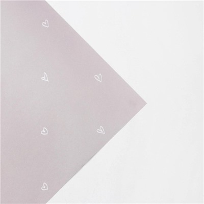 Бумага упаковочная крафтовая «Сердца», 70 × 100 см