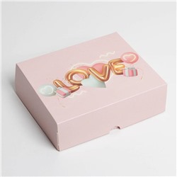 Коробка для кондитерских изделий «Love», 17 × 20 × 6 см