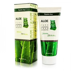 FarmStay Aloe Pure Cleansing Foam Очищающая пенка для лица с экстрактом алоэ, 180 мл