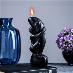 Фигурная свеча "Фаворит с девушкой" черный, 250гр
