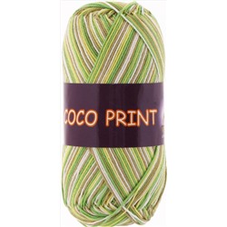 Coco print 4671 100%мерсеризован хлопок 50г/240м (Индия),  желт-зелен.меланж