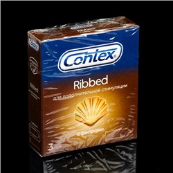 Презервативы Contex Ribbed (с ребрами) , 3 шт. в упак.
