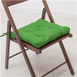 МАЛИНДА Подушка на стул, зеленый40/35x38x7 см