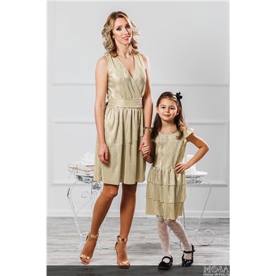 Комплект платьев для мамы и дочки "Гафре" М-2011