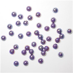 П/бусины перламутровые Круг 6мм 024 тем.фиолетовый