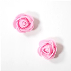 Головки цветов Роза мелкая 25мм 25шт SF-2097 розовый 15-8