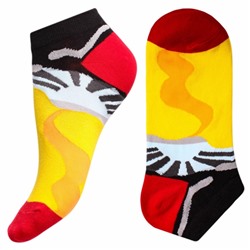 Носки мужские хлопковые укороченные " Super socks A162-1 " жёлтые/красные р:40-45
