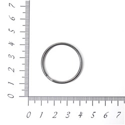 Кольцо для ключей 32мм 20шт ч.никель