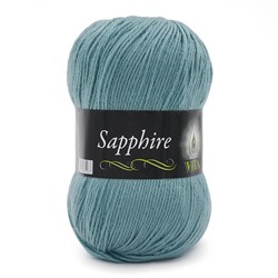 Sapphire 1530 45%шерсть(ластер) 55%акрил 100г/250м,  дымчато-голубой
