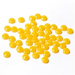 Пуговицы мини 6мм на 2 прокола пластик 50шт желтый 27382