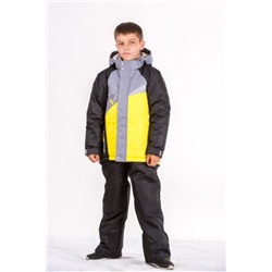 Зимний детский костюм М-181 (желтый-серый-черный)
