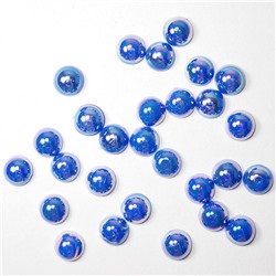 П/бусины перламутровые Круг 8мм 017 тем.синий