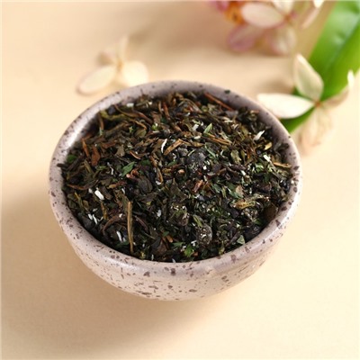 Чай зелёный «Для тебя с любовью», вкус: кокосовая мята, 50 г.