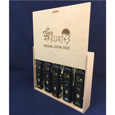 Подарочный набор из 5 оливковых масел Extra Virgin Delicatessen