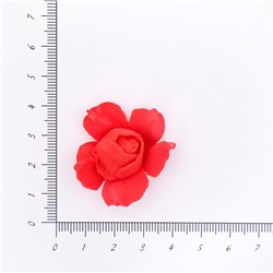 Головки цветов Роза раскрытая 30мм 25шт SF-2094 красный 15-160