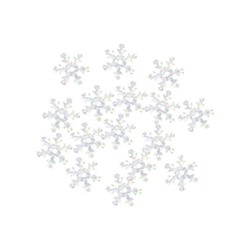 Пайетки снежинки 13мм Астра 10г 50112 серебро голограмма 7721051
