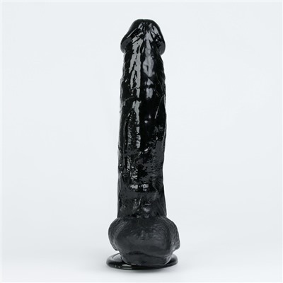 Фаллоимитатор Оки- Чпоки, реалистик, на присоске, PVC, 27 х 5 см, черный