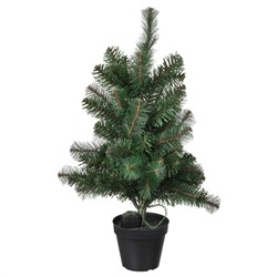 VINTER 2021 ВИНТЕР 2021, Искусственное растение с подсветкой, с батарейным питанием/рождественская елка зеленый, 12 см