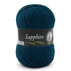 Sapphire 1537 45%шерсть(ластер) 55%акрил 100г/250м,  т.зеленый