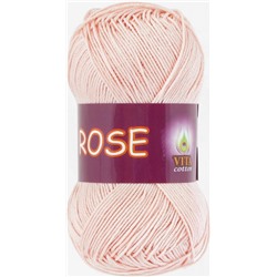 Rose 3904 100%хлопок двойн.мерсер-ции 50г/150м (Индия),  светло-розовый