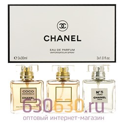 Парфюмерный набор Chanel "Eau De Parfum" 3*30ml
