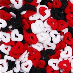 Кондитерская посыпка «Миром правит любовь», красная, белая, чёрная, 50 г