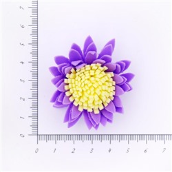 Головки цветов Хризантема фиолетовая 45мм 30шт SF-2294 двухцветная 15-615