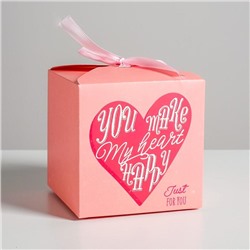 Коробка складная «С любовью», 12 × 12 × 12 см
