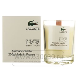 Ароматическая свеча для дома Lacoste"Eau De Lacoste L.12.12 Blanc" 250 gr