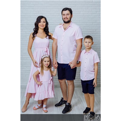 Комплект для всей семьи в стиле family look "Флорида" М-2116
