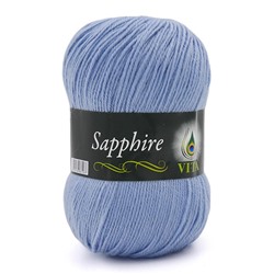 Sapphire 1506 45%шерсть(ластер) 55%акрил 100г/250м(Германия),  голубой
