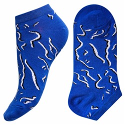 Носки мужские хлопковые укороченные " Super socks A162-1 " синие принт2 р:40-45