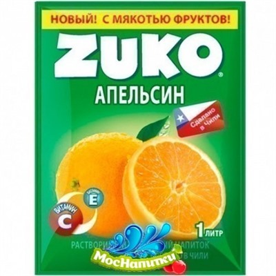 ZUKO Апельсин растворимый напиток 20г (заказ по 3шт)