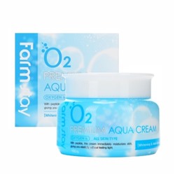 FarmStay O2 Premium Aqua Cream Увлажняющий крем с кислородом, 100 мл