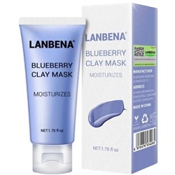 Lanbena Blueberry Clay Mask Увлажняющая маска для лица, 50 гр
