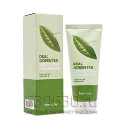 Farmstay Пилинг-Гель для лица Deep Clear Peeling Gel Real Green Tea 100 ml