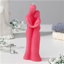 Свеча фигурная "Влюбленная пара", 15х5 см, розовая