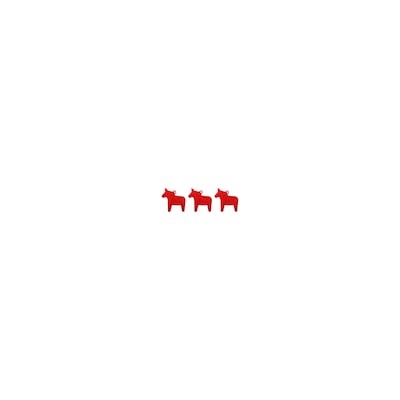 VINTER 2021 ВИНТЕР 2021, Украшение подвесное, в форме лошади красный, 6.5 см