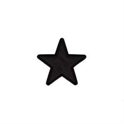 Термонаклейка Звезда 016 10шт черный 6х5.9см