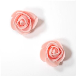 Головки цветов Роза мелкая 35мм 25шт SF-2098 розовый 15-70